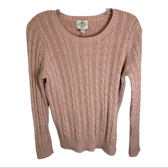 St John’s Bay Ribbed Soft Pink Sweater PM - Picture 1 of 5